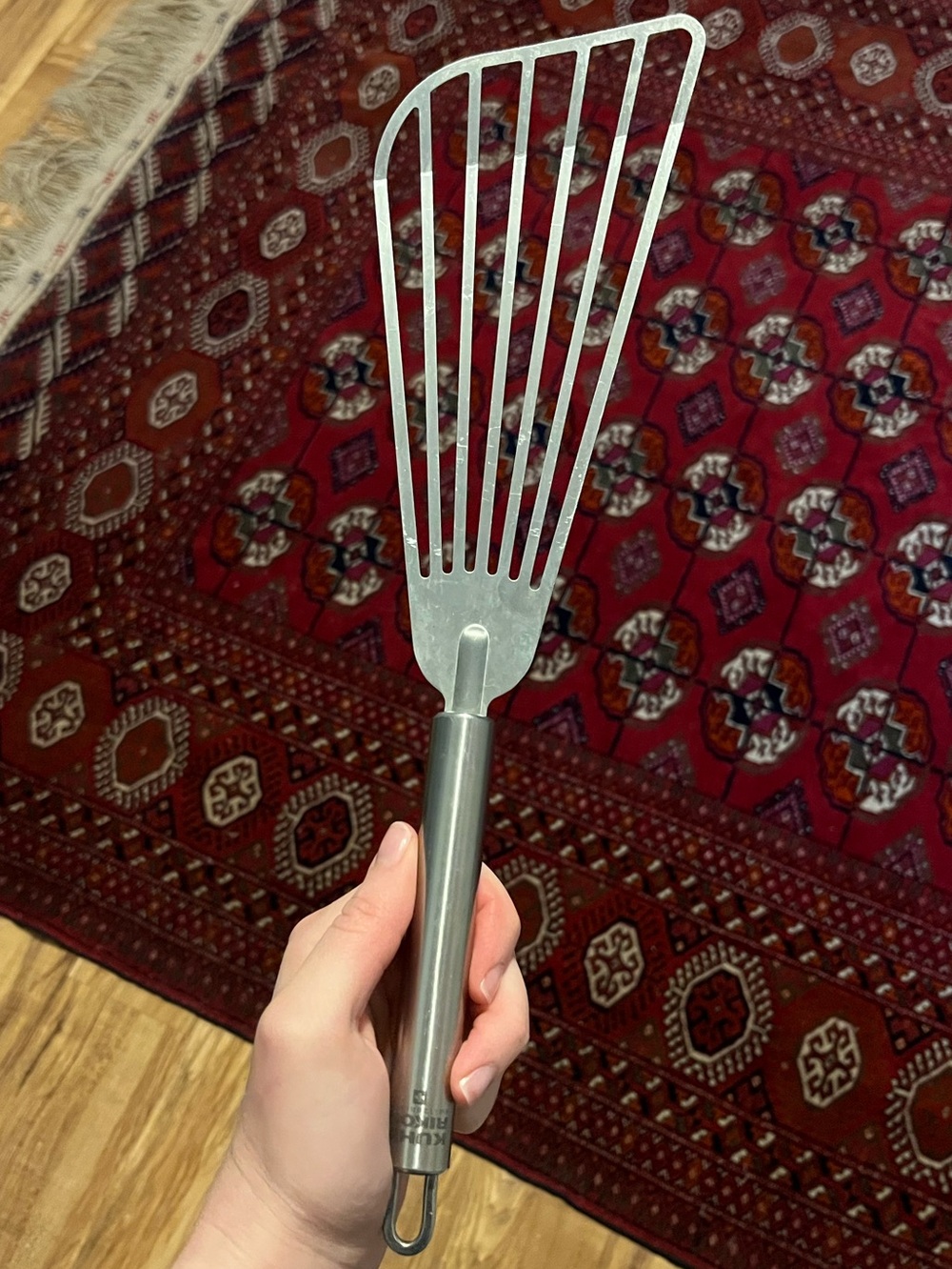 stainless steel slotted fish turner spatula